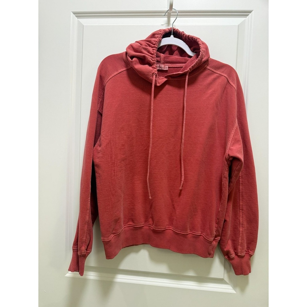 Zenana Women's Red Hoodie Size S Pullover Drawstring Hooded Sweatshirt
